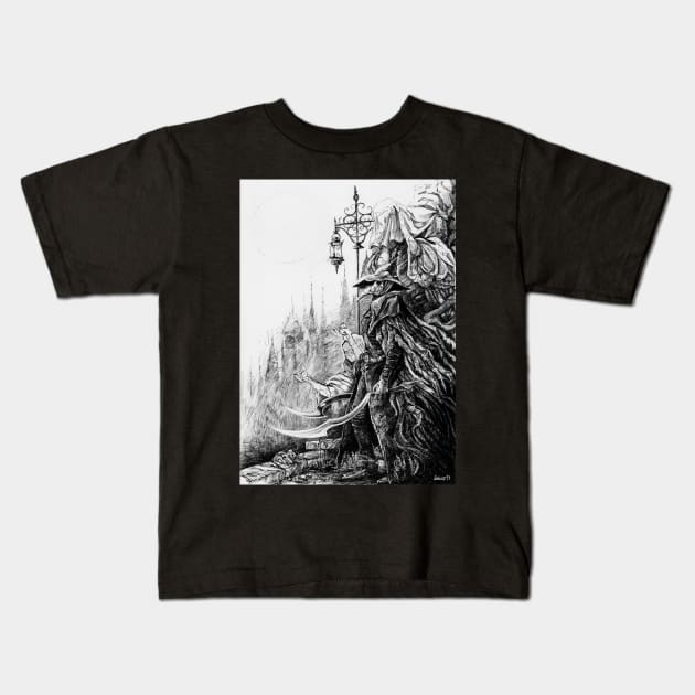 Eileen the Crow - Bloodborne Kids T-Shirt by August